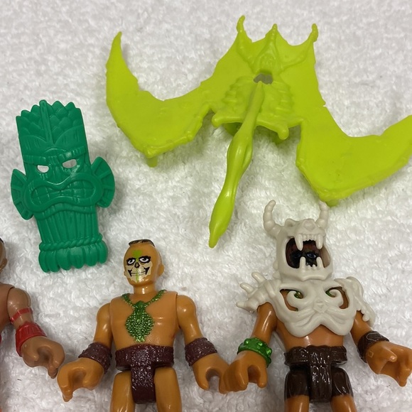 Imaginext action figure Dino Fortress tribal warrior lot - Picture 5 of 6